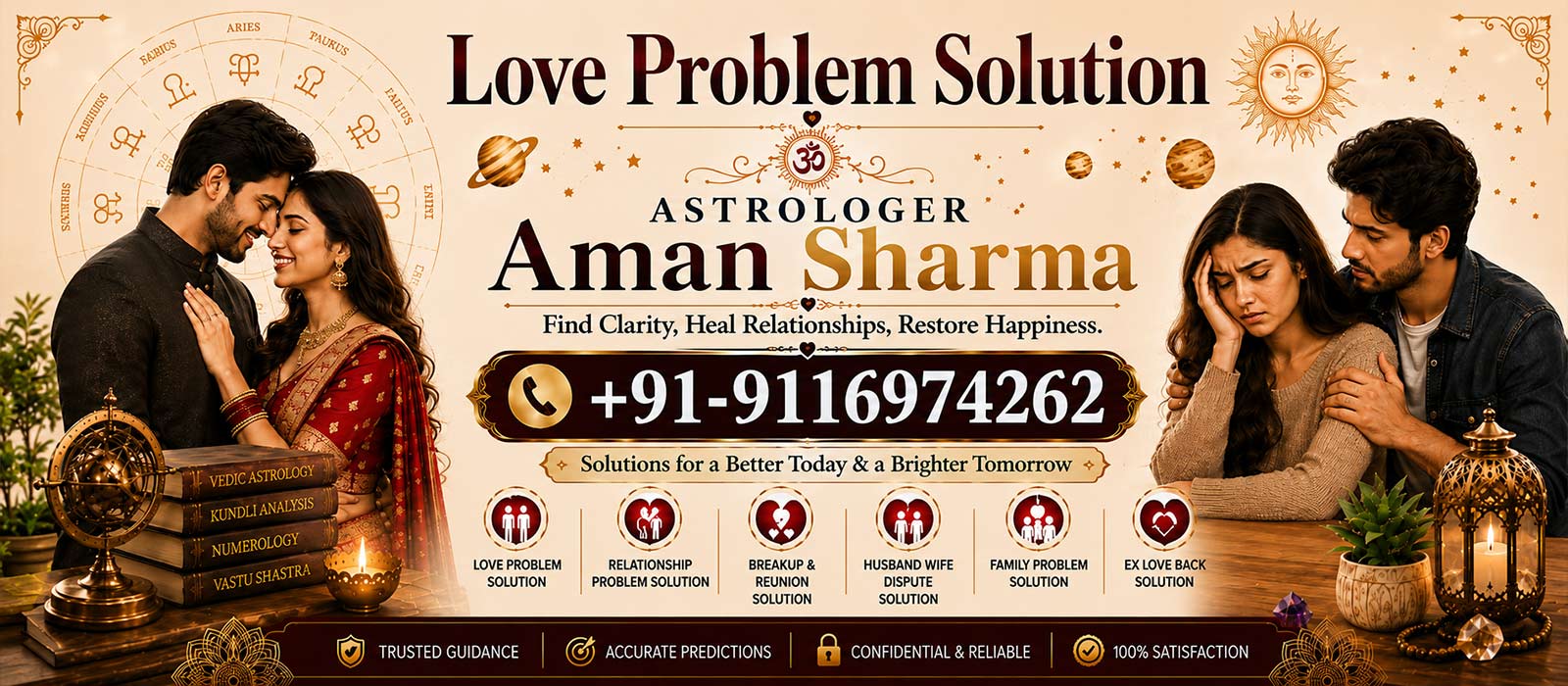 World Famous Astrologer Aman Sharma +91-9116974262